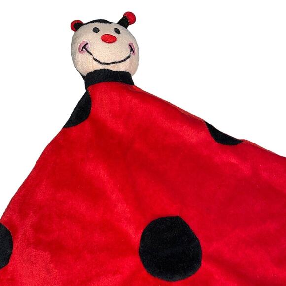 Burton Security Blanket Lovey Ladybug Plush Nursery Baby Shower Gift Decor 12" - Picture 3 of 11